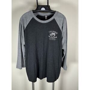 The Horse You Came In On Saloon Fells Point MD Gray Raglan T-shirt Women's L